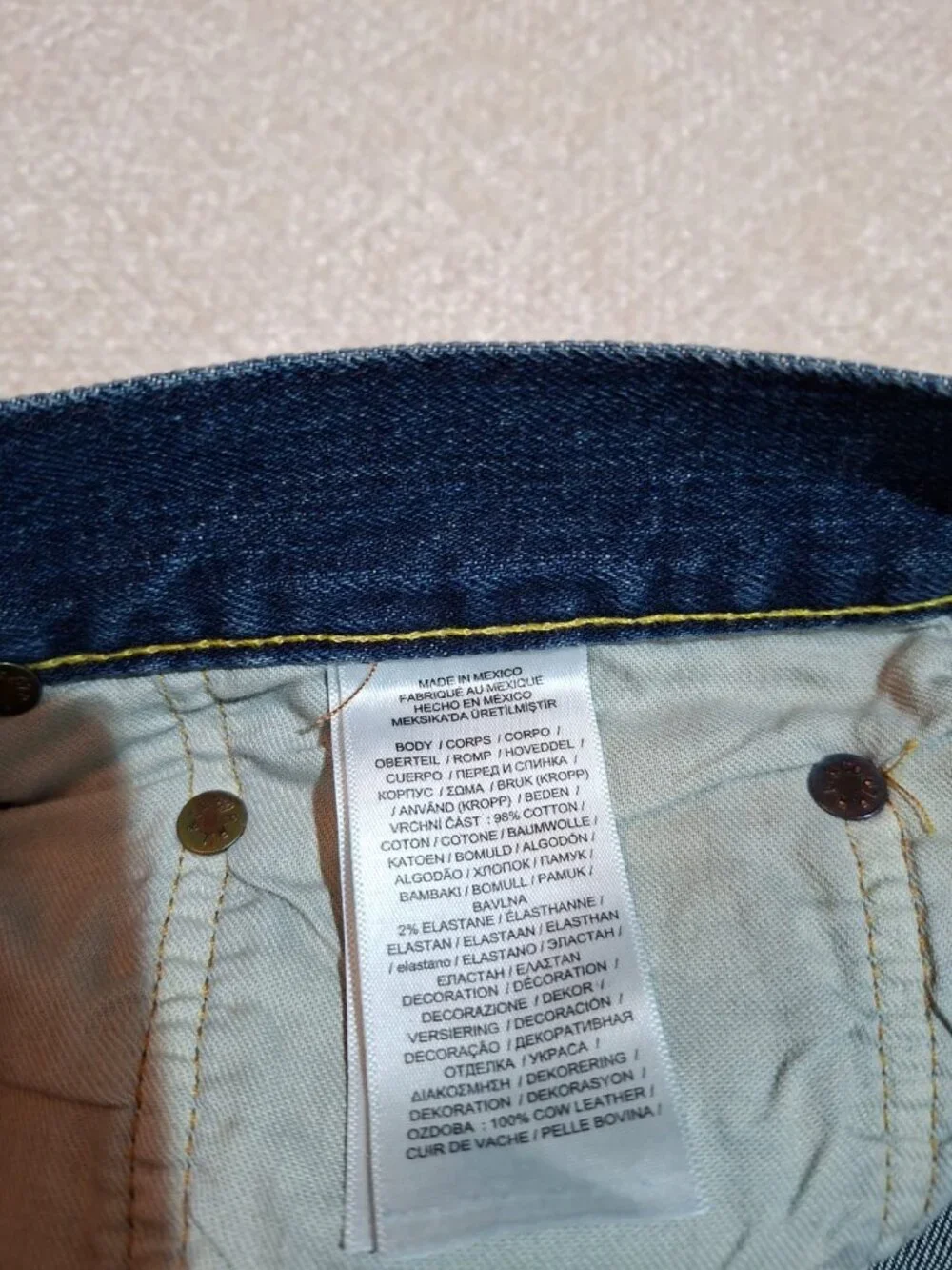 Polo Ralph Lauren Varick Slim Straight Jeans Men 34x30 Stretch Blue Denim